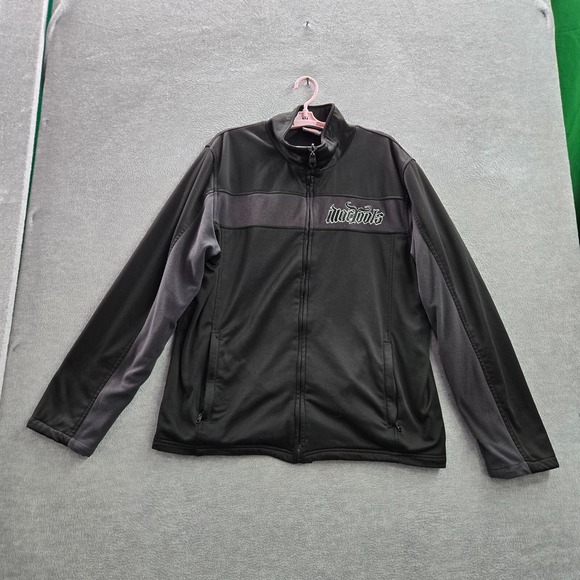 Mac Tools Men Jacket 2X Black Mechanic Wings Badge Embroidered Full Zip - Picture 1 of 11